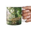 Bengal Cat In Jungle Print 360 Mug