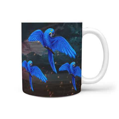 Hyacinth Macaw Parrot Print 360 Mug