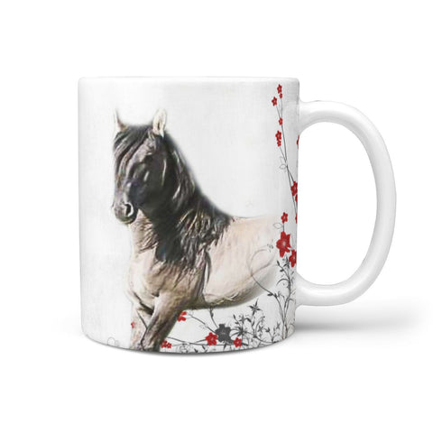 Poitevin Horse Print 360 White Mug