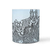 Boston Terrier Mount Rushmore Print 360 White Mug