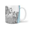 Arabian Horse Mount Rushmore Art Print 360 White Mug