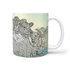 Jersey Cattle (Cow) Mount Rushmore Art Print 360 White Mug