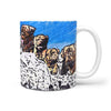 Bordeaux Mastiff Mount Rushmore Print 360 White Mug