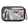 Bearded Collie Mount Rushmore Print Bluetooth Speaker