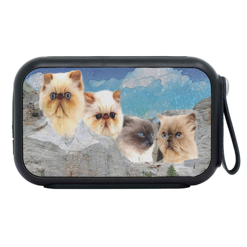 Himalayan Cat On Mount Rushmore Print Bluetooth Speaker