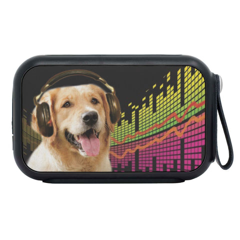 Cute Golden Retriever Print Bluetooth Speaker