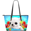 Chihuahua Dog-Large Leather Tote Bag-Free Shipping-Paww-Printz-Merchandise