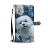 Cute Maltese Dog Print Wallet Case-Free Shipping