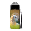 Golden Retriever Dog Print Wallet Case-Free Shipping