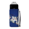 Siberian Husky Dog Art Print Wallet Case-Free Shipping