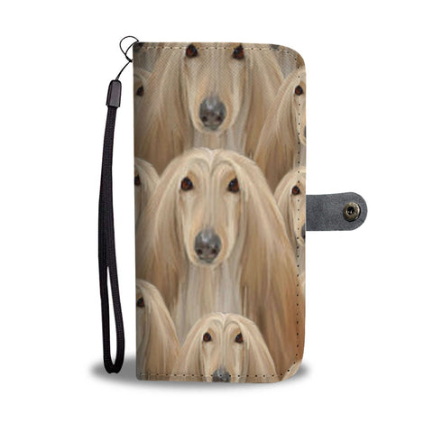 Afghan Hound Dog Print Wallet Case- Free Shipping