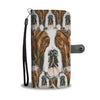 Saint Bernard Dog Print Wallet Case-Free Shipping