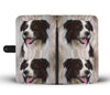 Cute Border Collie Dog Print Wallet Case-Free Shipping