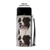 Cute Border Collie Dog Print Wallet Case-Free Shipping