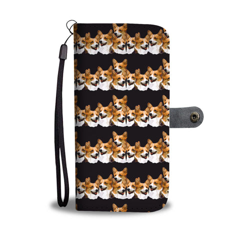 Cardigan Welsh Corgi Pattern Print Wallet Case-Free Shipping