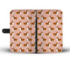 Rough Collie Dog Pattern Print Wallet Case-Free Shipping