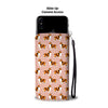 Rough Collie Dog Pattern Print Wallet Case-Free Shipping
