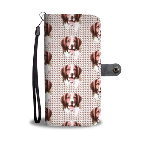 Brittany Dog Patterns Print Wallet Case-Free Shipping