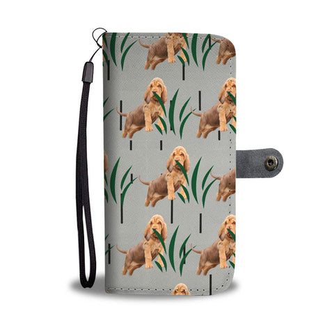 Bloodhound Dog Patterns Print Wallet Case-Free Shipping