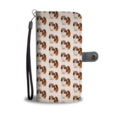 Lhasa Apso Pattern Print Wallet Case-Free Shipping