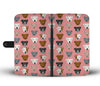 Pitbull Dog Pattern Print Wallet Case-Free Shipping