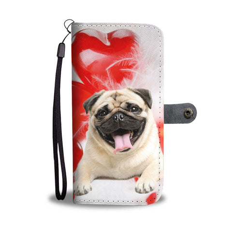 Laughing Pug Wallet Case- Free Shipping