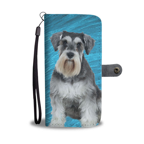 Miniature Schnauzer Print Wallet Case-Free Shipping