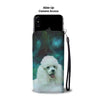 Cute Poodle Print Wallet Case-Free Shipping