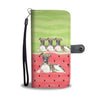 Whippet Dog Print Wallet Case-Free Shipping