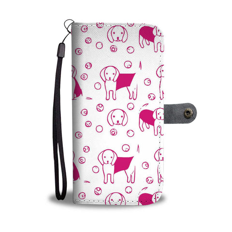 Beagle Dog Patterns Print Wallet Case-Free Shipping