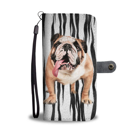 Bulldog Print Wallet Case-Free Shipping