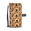 Golden Retriever In Lots Print Wallet Case-Free Shipping