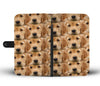 Golden Retriever In Lots Print Wallet Case-Free Shipping