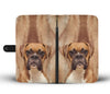 Boxer Dog Print Wallet Case-Free Shipping