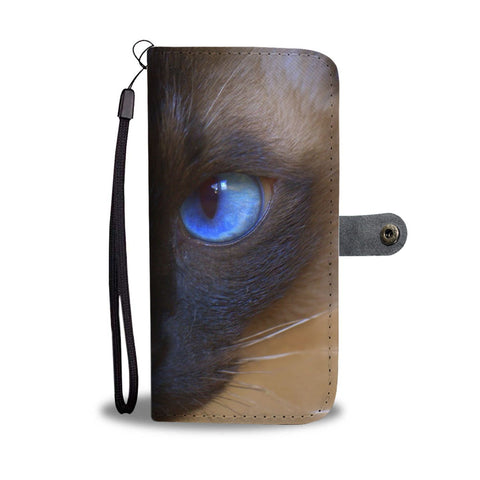 Siamese cat Print Wallet Case-Free Shipping