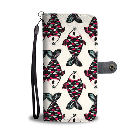 Fish Patterns Print Wallet Case-Free Shipping