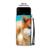 Cute Akita Dog Print Wallet Case-Free Shipping