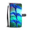 Hyacinth Macaw Parrot Print Wallet Case-Free Shipping