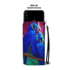 Hyacinth Macaw Parrot Print Wallet Case-Free Shipping