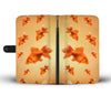 Golden Fish Patterns Print Wallet Case-Free Shipping