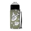 White Fish Print Wallet Case-Free Shipping