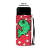 Playing Fish on Red Print Wallet Case-Free Shipping