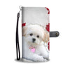 Maltese Puppy Dog Wallet Case- Free Shipping