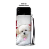 Maltese Puppy Dog Wallet Case- Free Shipping