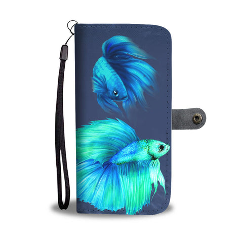 Betta Fish (Siamese Fighting Fish) Print Wallet Case-Free Shipping