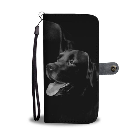 Amazing Black Labrador Dog Print Wallet Case-Free Shipping