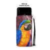 Blue And Yellow Macaw (Blue And Gold Macaw) Parrot Print Wallet Case-Free Shipping