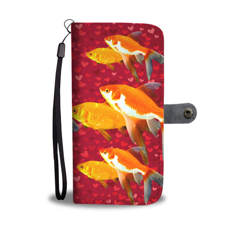 Lovely GoldFish Print Wallet Case-Free Shipping