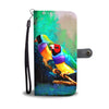 Gouldian Finch Bird Print Wallet Case-Free Shipping