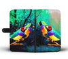 Gouldian Finch Bird Print Wallet Case-Free Shipping